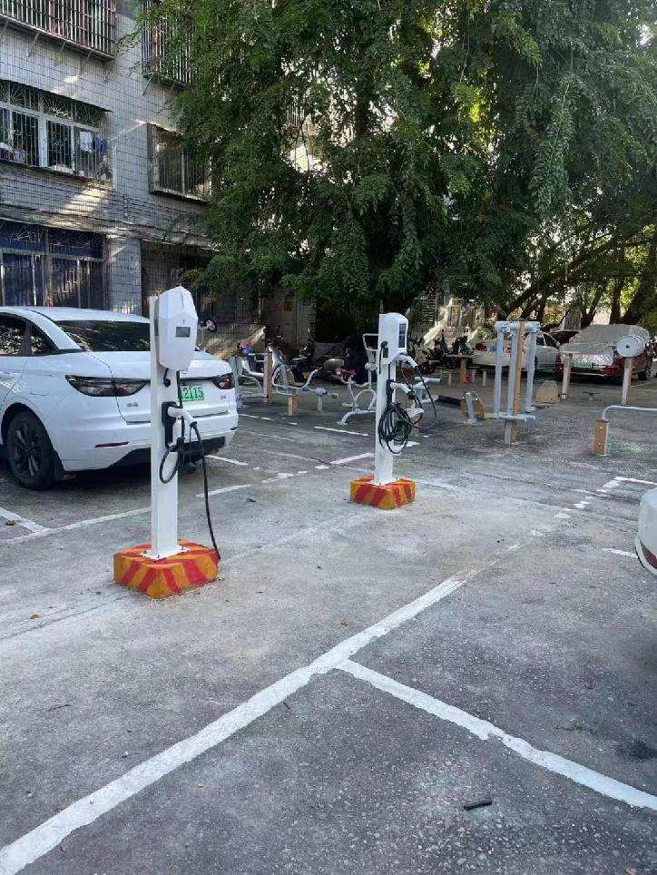 三亚中石化小区新能源汽车交流桩